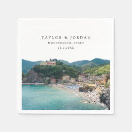 Servilleta de papel para cóctel de boda en Montero