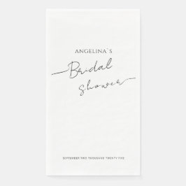 Servilleta de papel para despedida de soltera con 