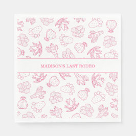 Servilleta de papel para despedida de soltera en r