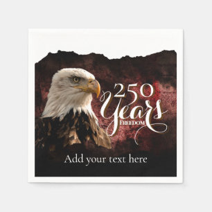 Servilleta de papel para el 250 cumpleaños de Esta