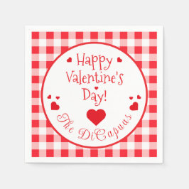 Servilleta de papel para el día de San Valentín co