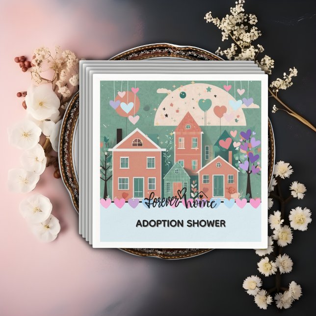 Servilleta De Papel Para el hogar Pastel Heart Adopción Ducha para el  (Subido por el creador)