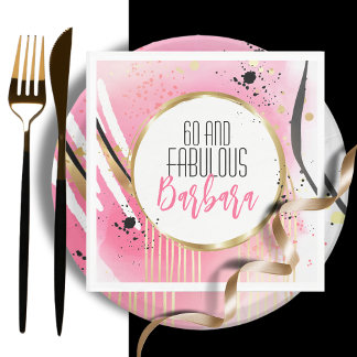 Servilleta De Papel Para ella 60 y Fabuloso Black Abstract Retro