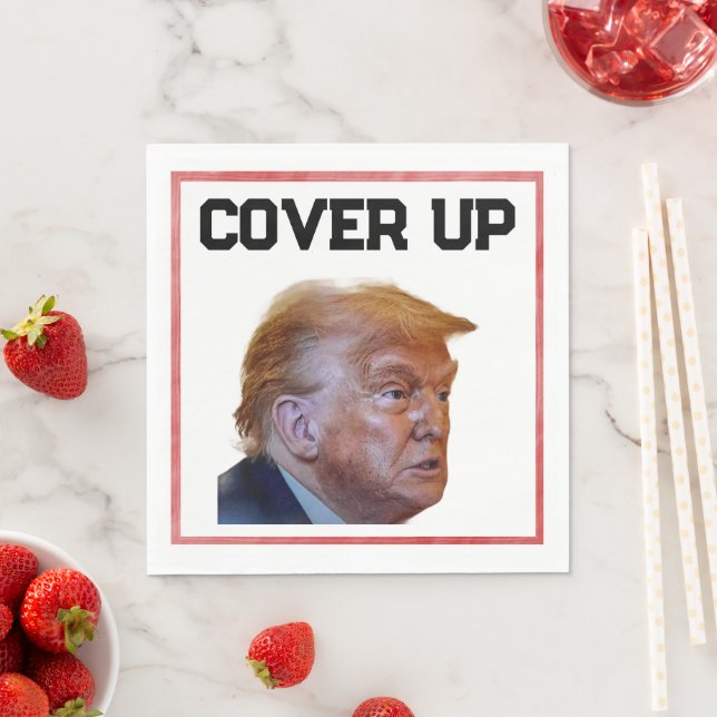 Servilleta de papel para encubrir a Trump (In situ)
