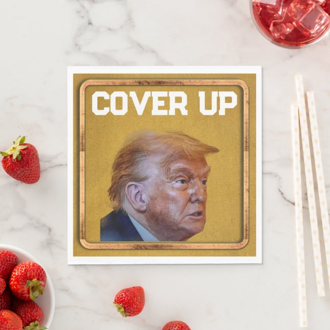 Servilleta de papel para encubrir a Trump (In situ)