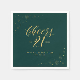 Servilleta de papel para fiesta de cumpleaños 21 m