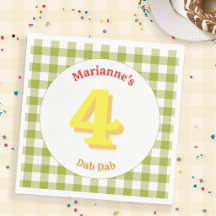 Servilleta de papel para fiesta de cumpleaños con 