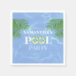 Servilleta de papel para fiesta en la piscina