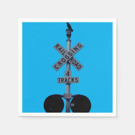 Servilleta de papel para guardia de paso de cuervo