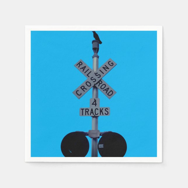 Servilleta de papel para guardia de paso de cuervo (Anverso)