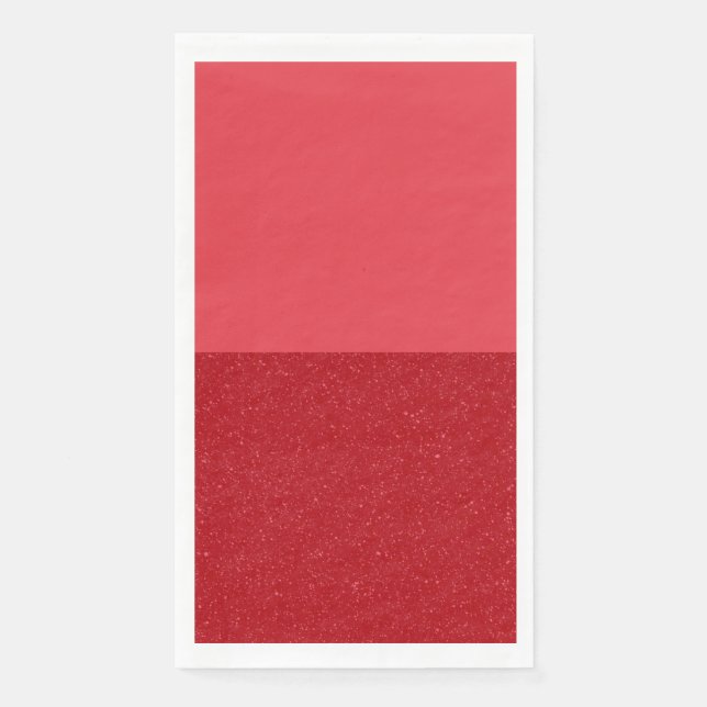 Servilleta de papel para invitados roja de tomate  (Anverso)
