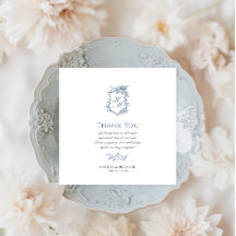 Servilleta de papel para jardín francés azul de la