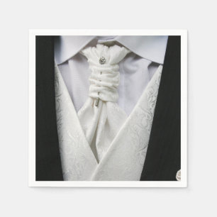 Servilleta de papel para traje de gala de novio el