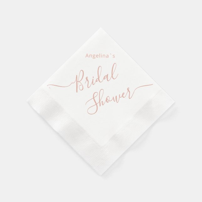 Servilleta de papel para una ducha de novia. (Borde)