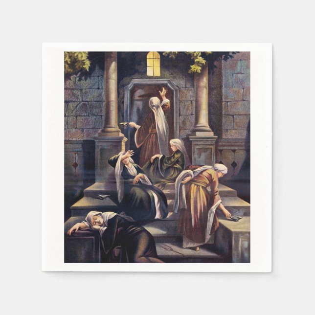 Servilleta De Papel Parable de las Diez Vírgenes (Anverso)