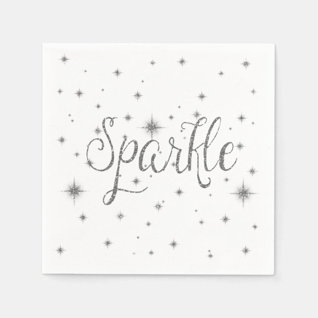 Servilleta De Papel Paracaídas plateadas (Anverso)