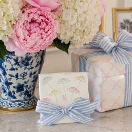Servilleta De Papel Paraguas personalizado de Palm Beach acuarela