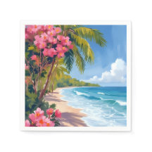 Paraíso de Playa Tropical | Pintura del Océano