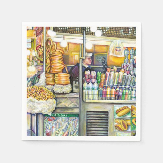 Servilleta De Papel Paraíso de Pushcart (Anverso)