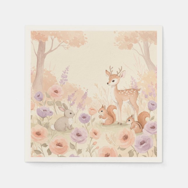 Servilleta De Papel Paraíso Pastel - (Anverso)