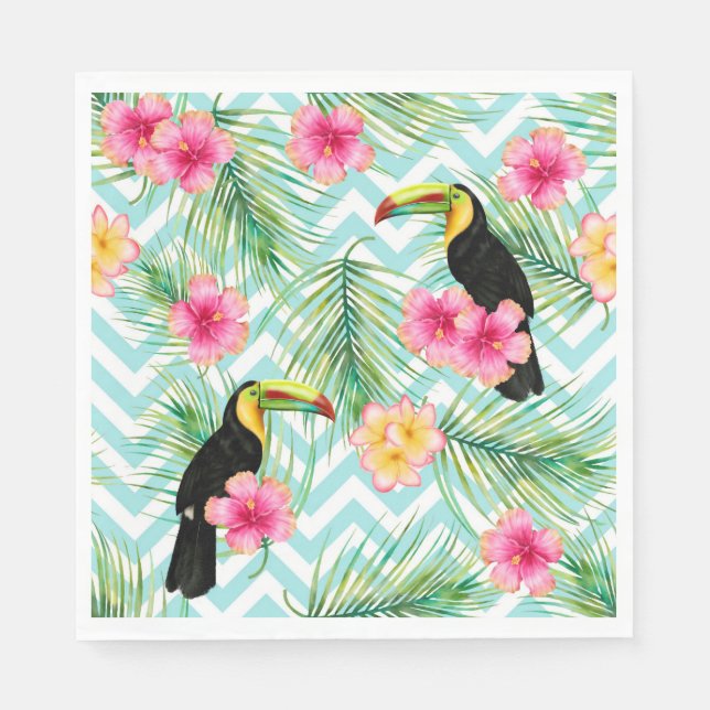 Servilleta De Papel Paraíso tropical (Anverso)