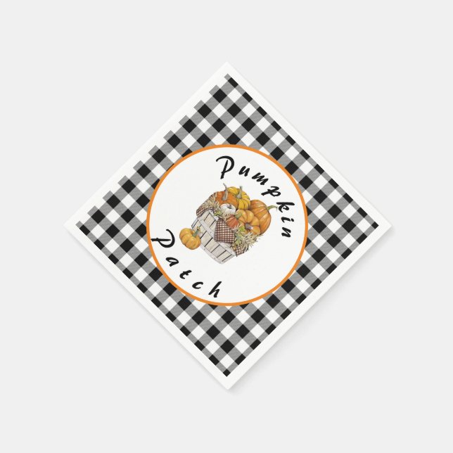 Servilleta De Papel Parche de calabaza (Borde)