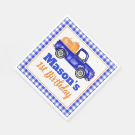 Servilleta De Papel Parche de calabaza de camiones de calabaza de cala