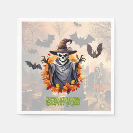 Servilleta De Papel Parche de calabaza de Halloween