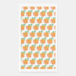 Servilleta De Papel Parche de calabaza pintado con patrón de acuarela 