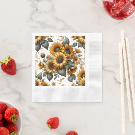 Servilleta De Papel Parche de girasol