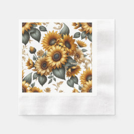 Servilleta De Papel Parche de girasol
