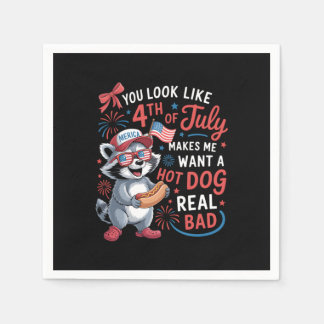 Servilleta De Papel Parece Que El 4 De Julio Me Hace Querer Un Calor