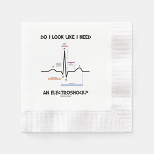 Servilleta De Papel ¿Parece que necesito un electroshock? EKG ECG