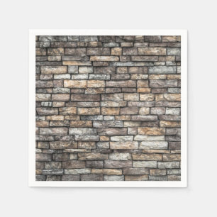 Servilleta De Papel Pared de ladrillo de azulejos gris