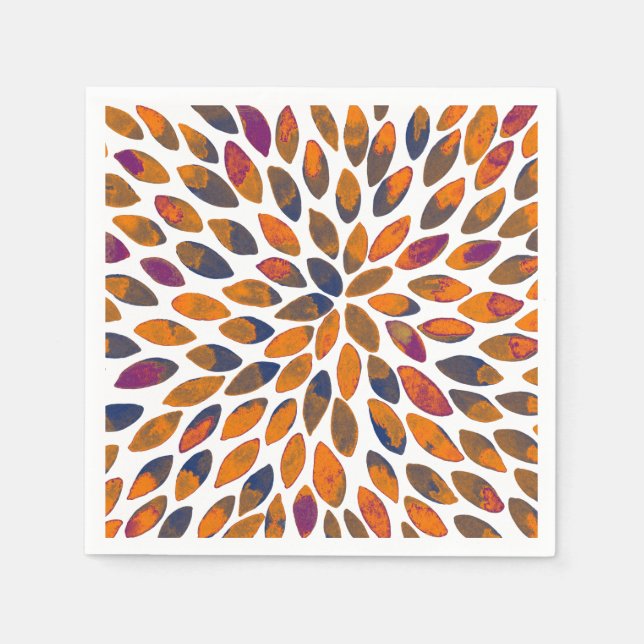 Servilleta De Papel Paredes de brocha acuarela - efecto oxidante (Anverso)