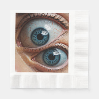 Servilleta De Papel Paredes de ojos espeluznantes