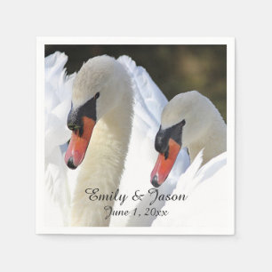 Servilleta De Papel Pareja de cisnes