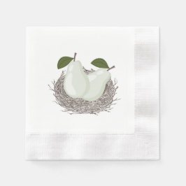 Servilleta De Papel Pareja perfecta gemela Baby Shower Napkin