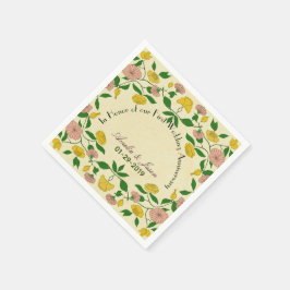 Servilleta De Papel Parejas Personalizadas Primer Aniversario Boda