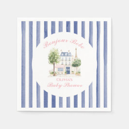Servilleta De Papel Paris Baby Shower Parisian Cafe Tea Fiesta