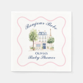 Servilleta De Papel Paris Baby Shower Parisian Cafe Tea Fiesta