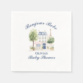 Servilleta De Papel Paris Baby Shower Parisian Cafe Tea Fiesta