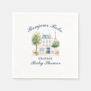 Servilleta De Papel Paris Baby Shower Parisian Cafe Tea Fiesta