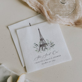 Servilleta De Papel Paris Bloom | Regaderío Floral de la Torre Eiffel 