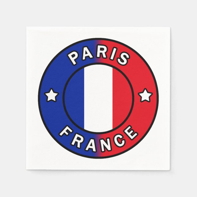 Servilleta De Papel París Francia (Anverso)