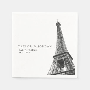 Servilleta De Papel Paris Francia Boda Eiffel Tower Paper Napkin