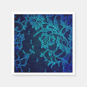 Servilleta De Papel Parisi Feminista Victoriana Armada Gótica Blue Lac