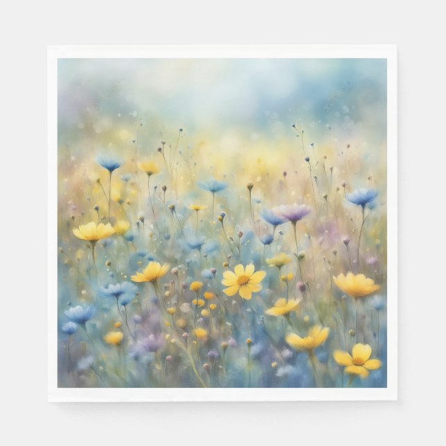 Servilleta De Papel Paro de flores silvestres de verano (Anverso)