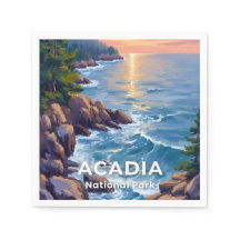 Parque Nacional Acadia | Maine Pintura Arte de Via