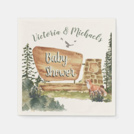 Servilleta De Papel Parque nacional de Woodland Baby Shower